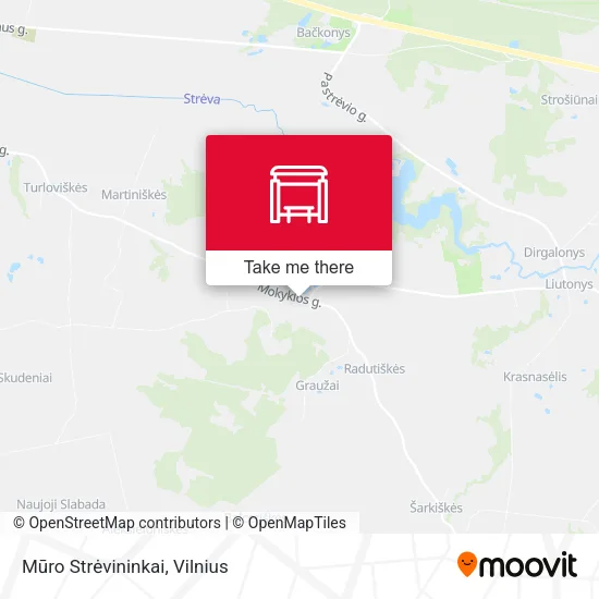 Карта Mūro Strėvininkai