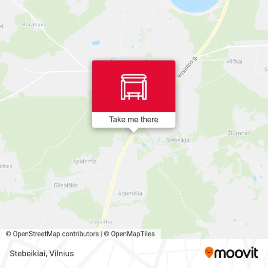 Карта Stebeikiai