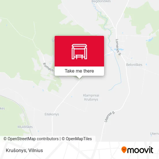 Карта Krušonys