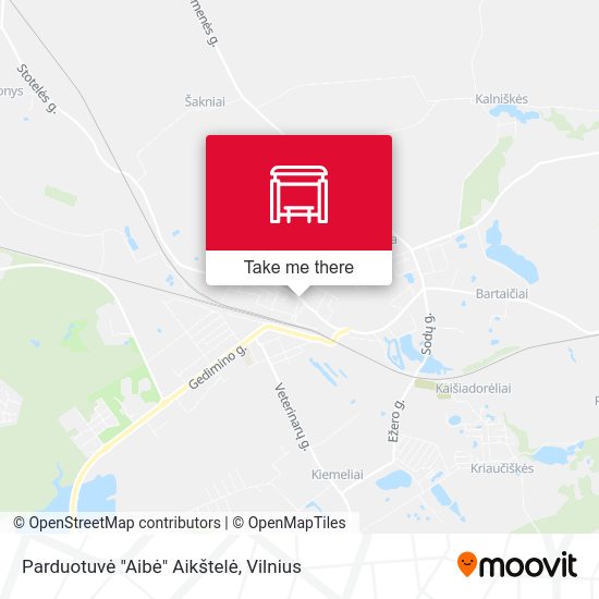 Карта Parduotuvė "Aibė" Aikštelė