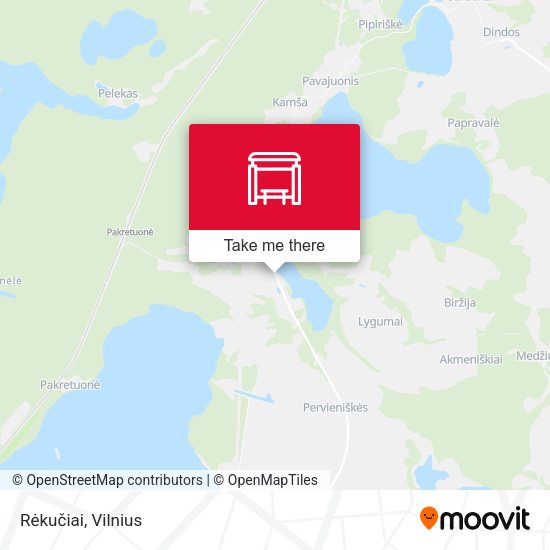 Карта Rėkučiai