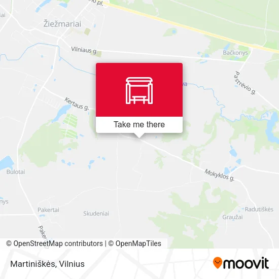 Карта Martiniškės