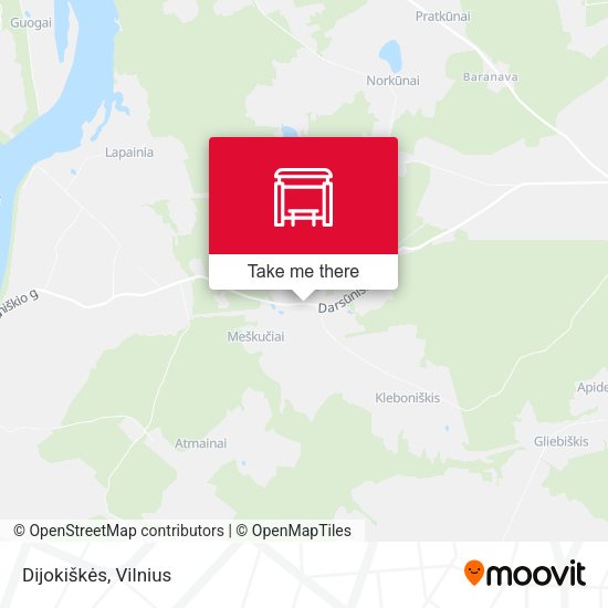 Карта Dijokiškės