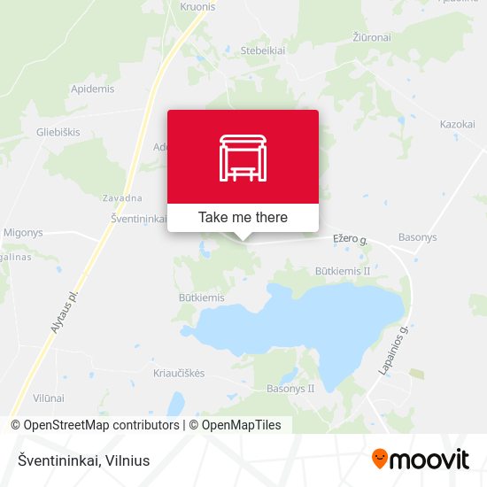 Карта Šventininkai