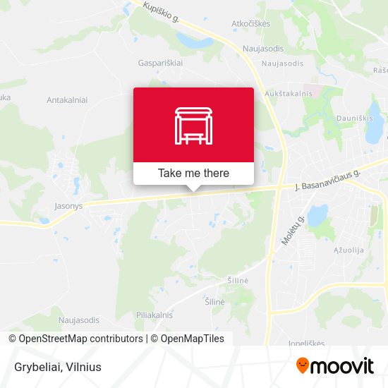 Карта Grybeliai