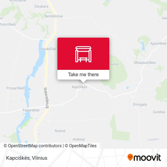 Карта Kapciškės