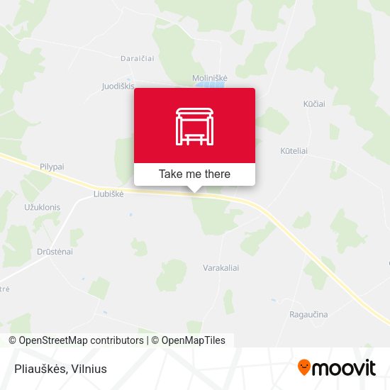 Карта Pliauškės