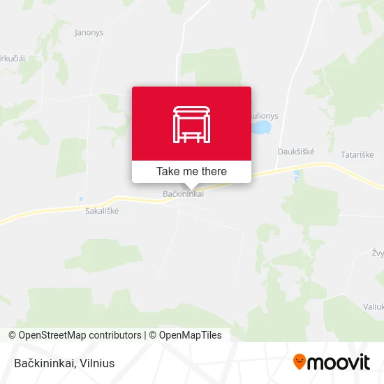 Карта Bačkininkai