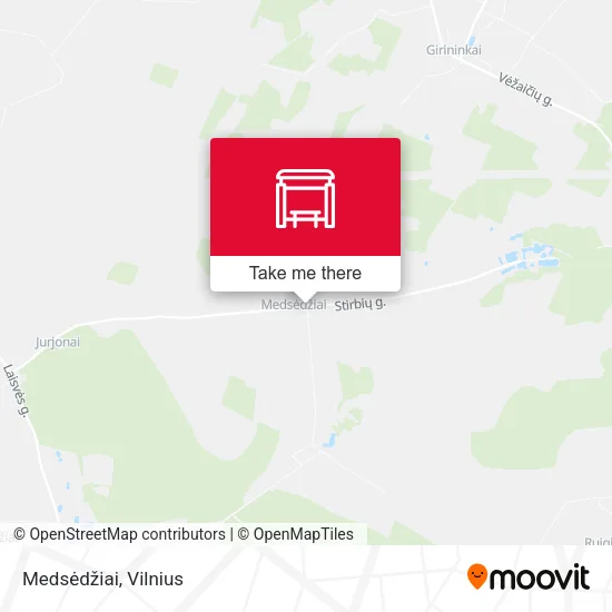 Карта Medsėdžiai
