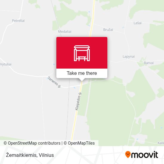 Карта Žemaitkiemis