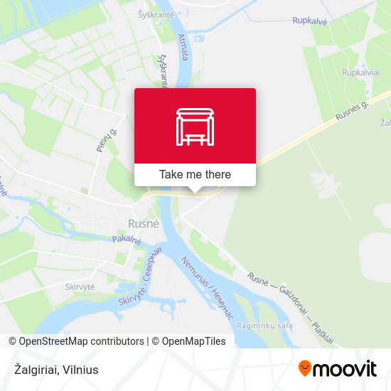 Карта Žalgiriai