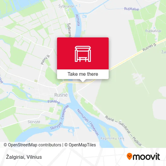Карта Žalgiriai