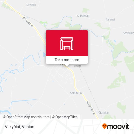 Карта Vilkyčiai