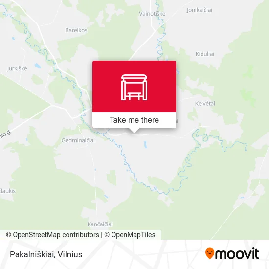 Карта Pakalniškiai