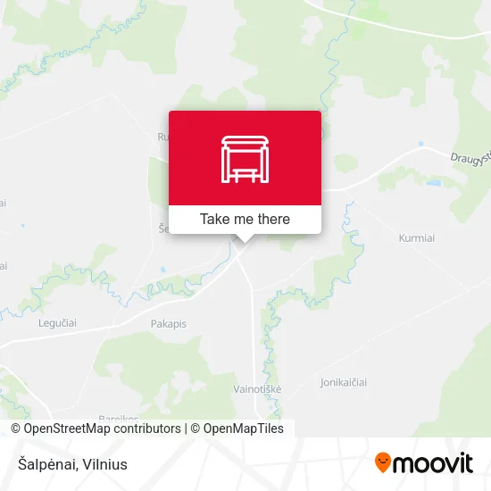 Карта Šalpėnai