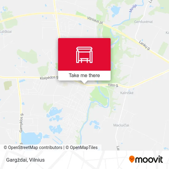 Карта Gargždai