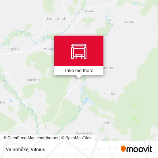 Карта Vainotiškė