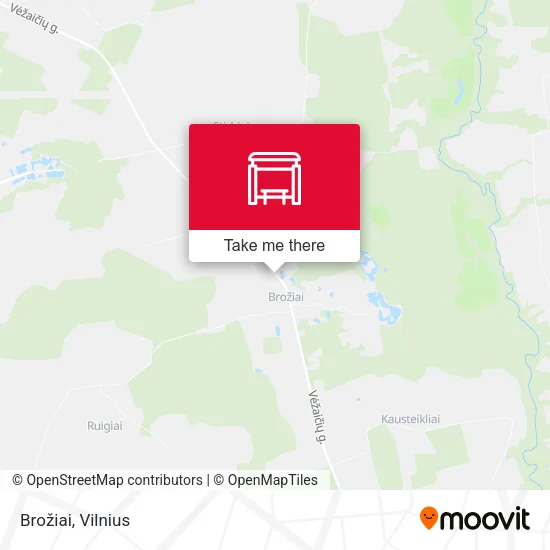 Карта Brožiai