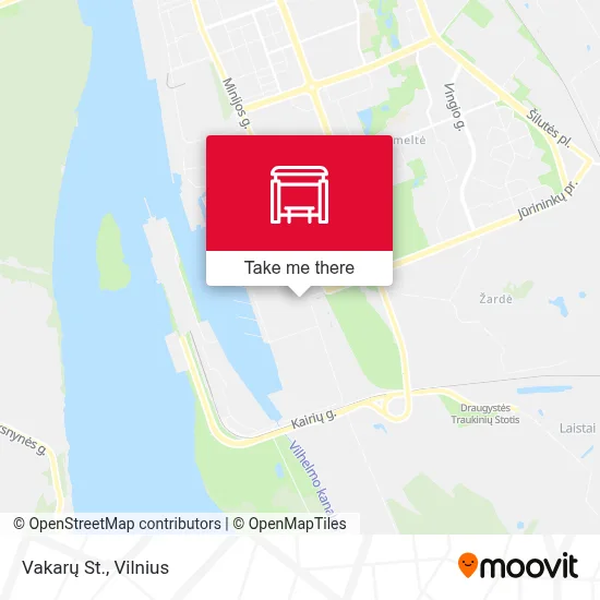 Vakarų St. map