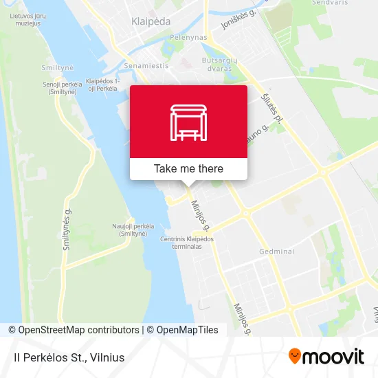 II Perkėlos St. map