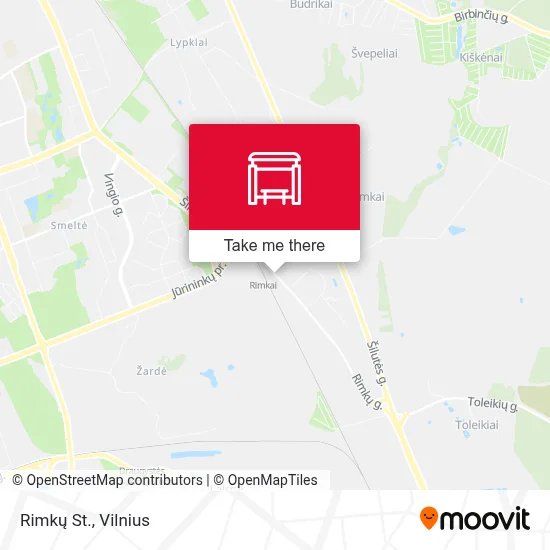 Rimkų St. map