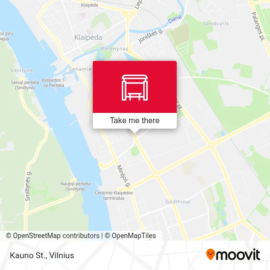 Kauno St. map