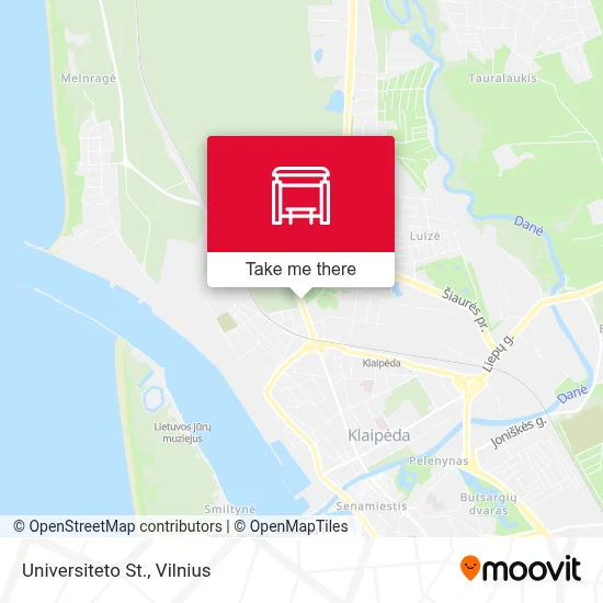 Universiteto St. map