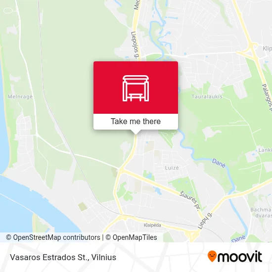 Vasaros Estrados St. map