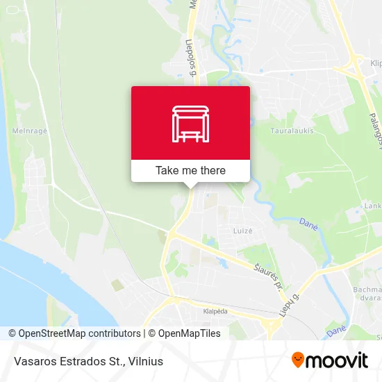 Vasaros Estrados St. map