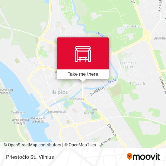 Priestočio St. map
