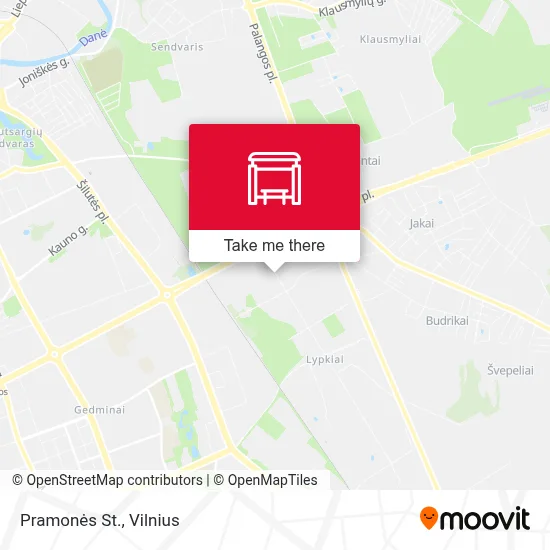 Pramonės St. map