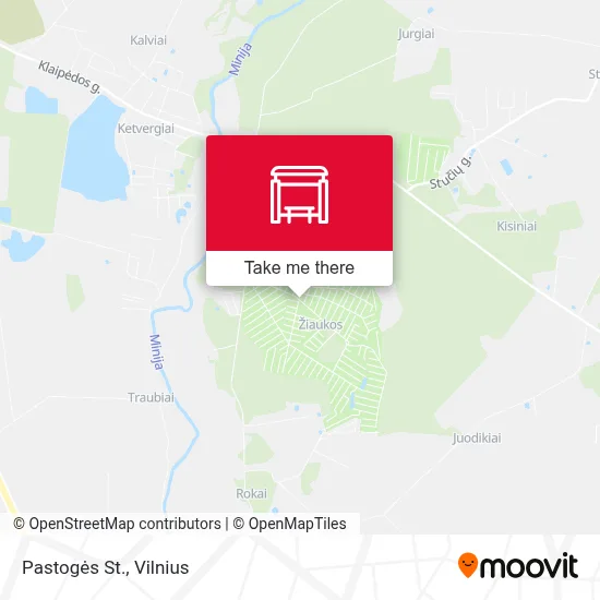 Pastogės St. map