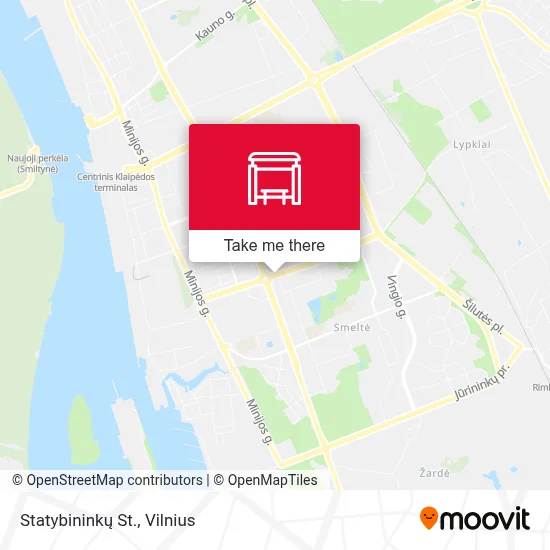 Statybininkų St. map