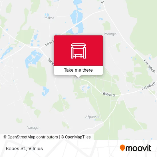 Bobės St. map