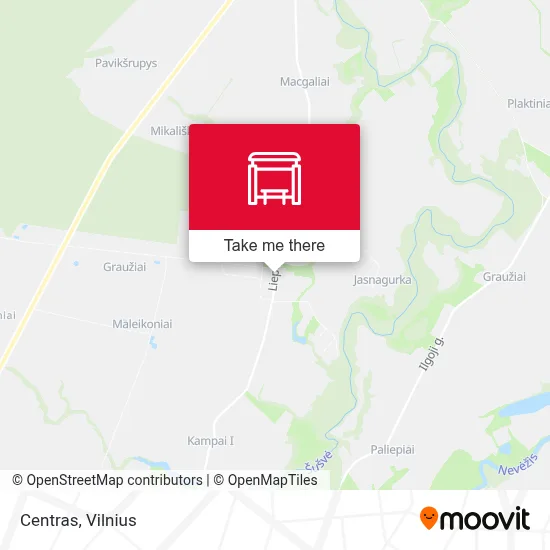 Centras map
