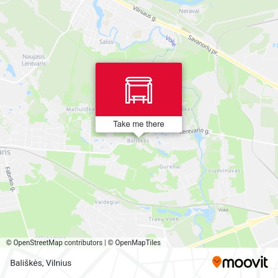 Карта Bališkės