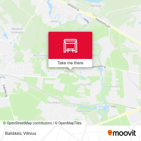 Карта Bališkės