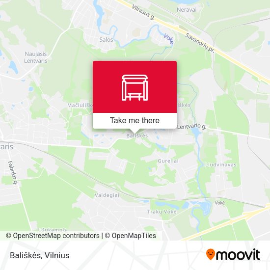 Карта Bališkės