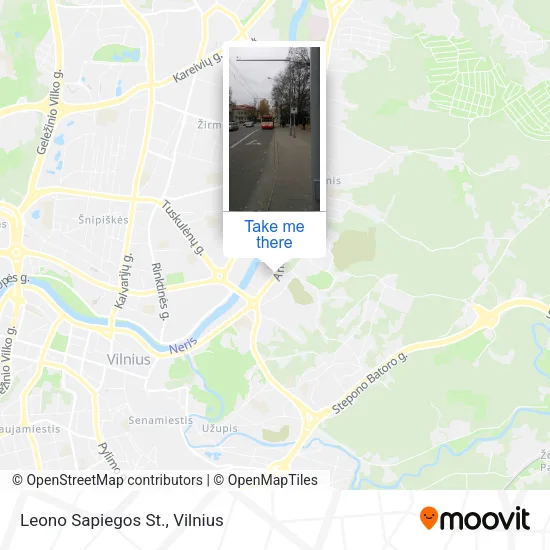 Карта Leono Sapiegos St.