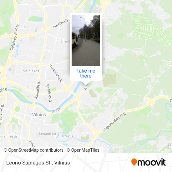Карта Leono Sapiegos St.