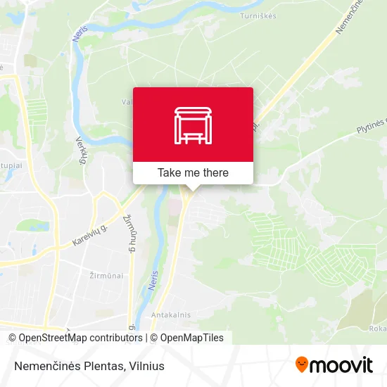 Карта Nemenčinės Plentas
