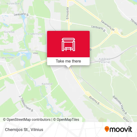 Карта Chemijos St.
