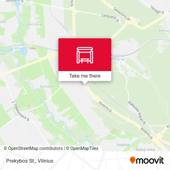 Карта Prekybos St.