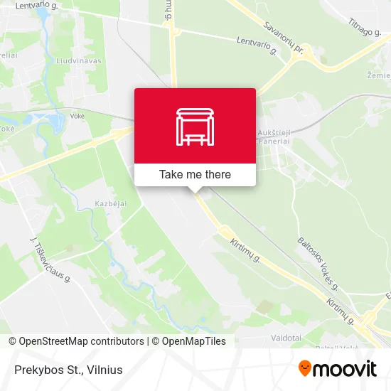 Карта Prekybos St.