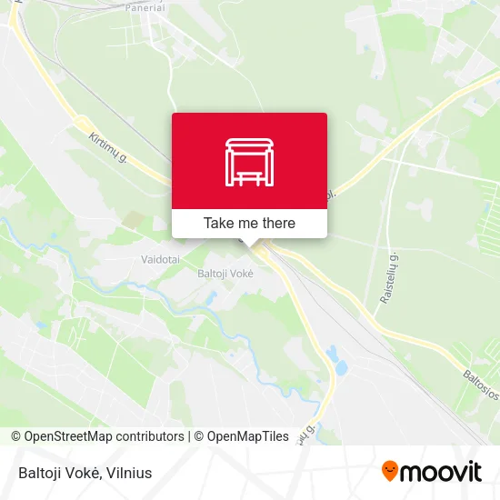 Карта Baltoji Vokė