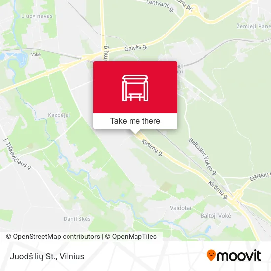 Карта Juodšilių St.