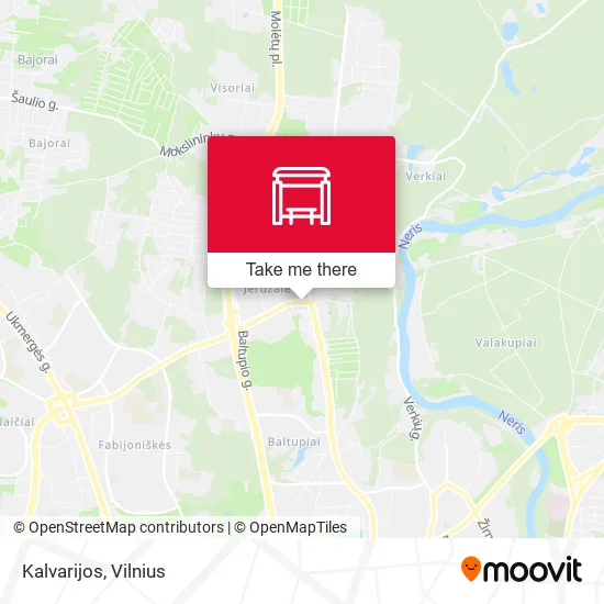 Карта Kalvarijos