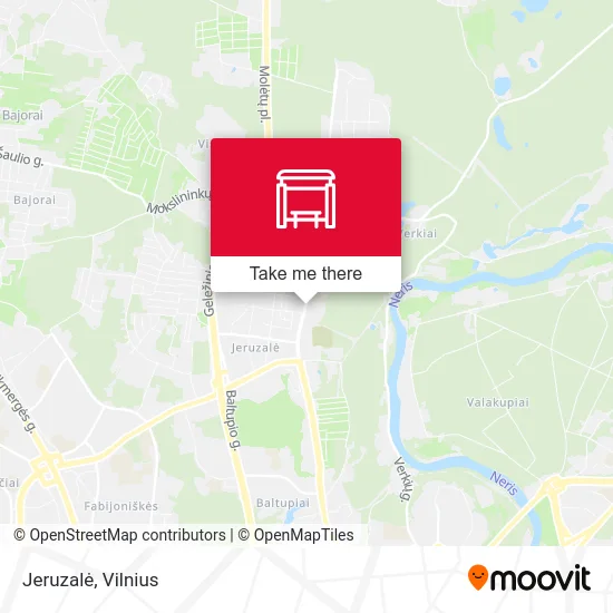 Карта Jeruzalė