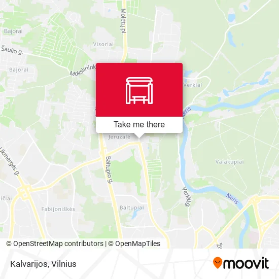 Карта Kalvarijos