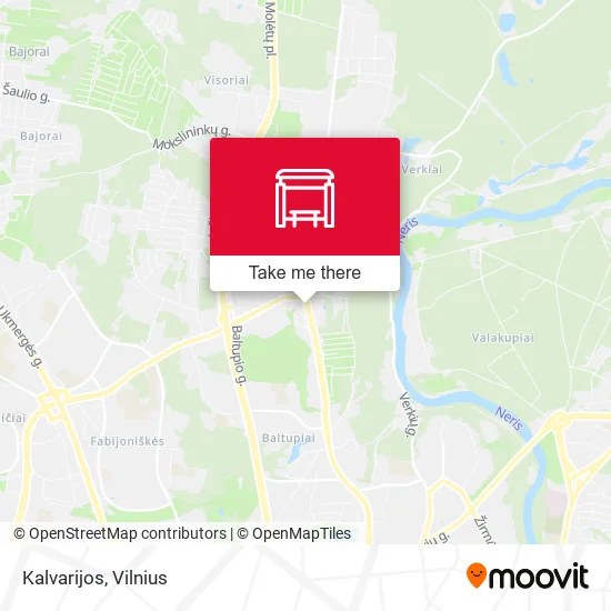 Карта Kalvarijos